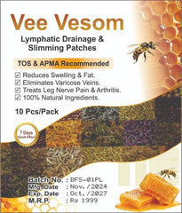 Vee Vesom Lymphatic Daiamage & Sliming Patches Buy 1 Get 1 Free