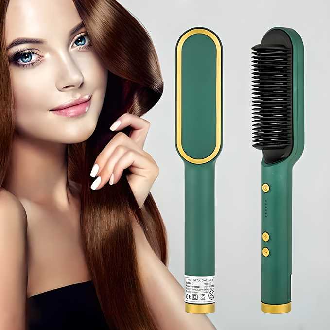 Professional Hair Straightener Brush Comb