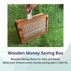 Vaultizio™ Premium Wooden Money Bank