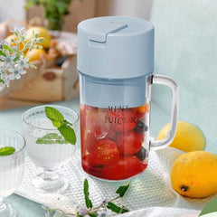 ZipPuree™ 2 In 1 Portable Crusher Juicer With Handle & Straw